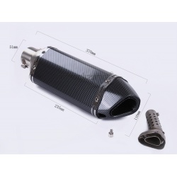 BO Racing Parts Racinganlage IMR Carbon/ Carbon